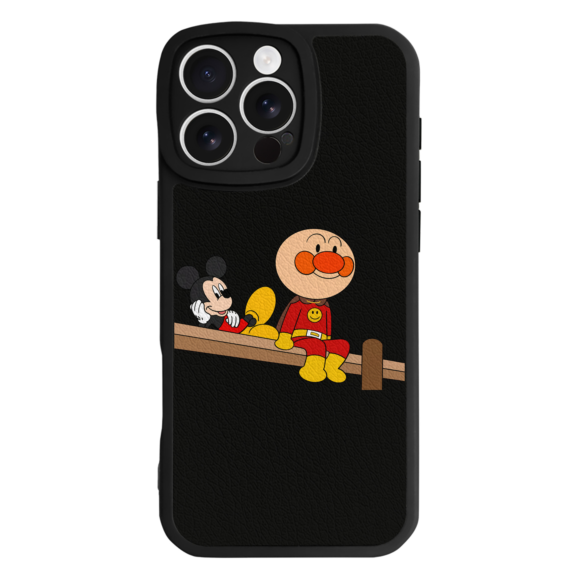 （画像用） アンパンマン Anpanman 【iPhone 16シリーズ対応】シリコンスマホケース（レザー調） 材質：シリコン